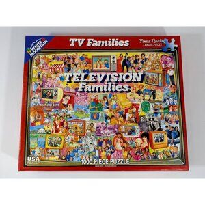 White Mountain Television Families 1000 Piece Jigsaw Puzzle By James Mellett 24"